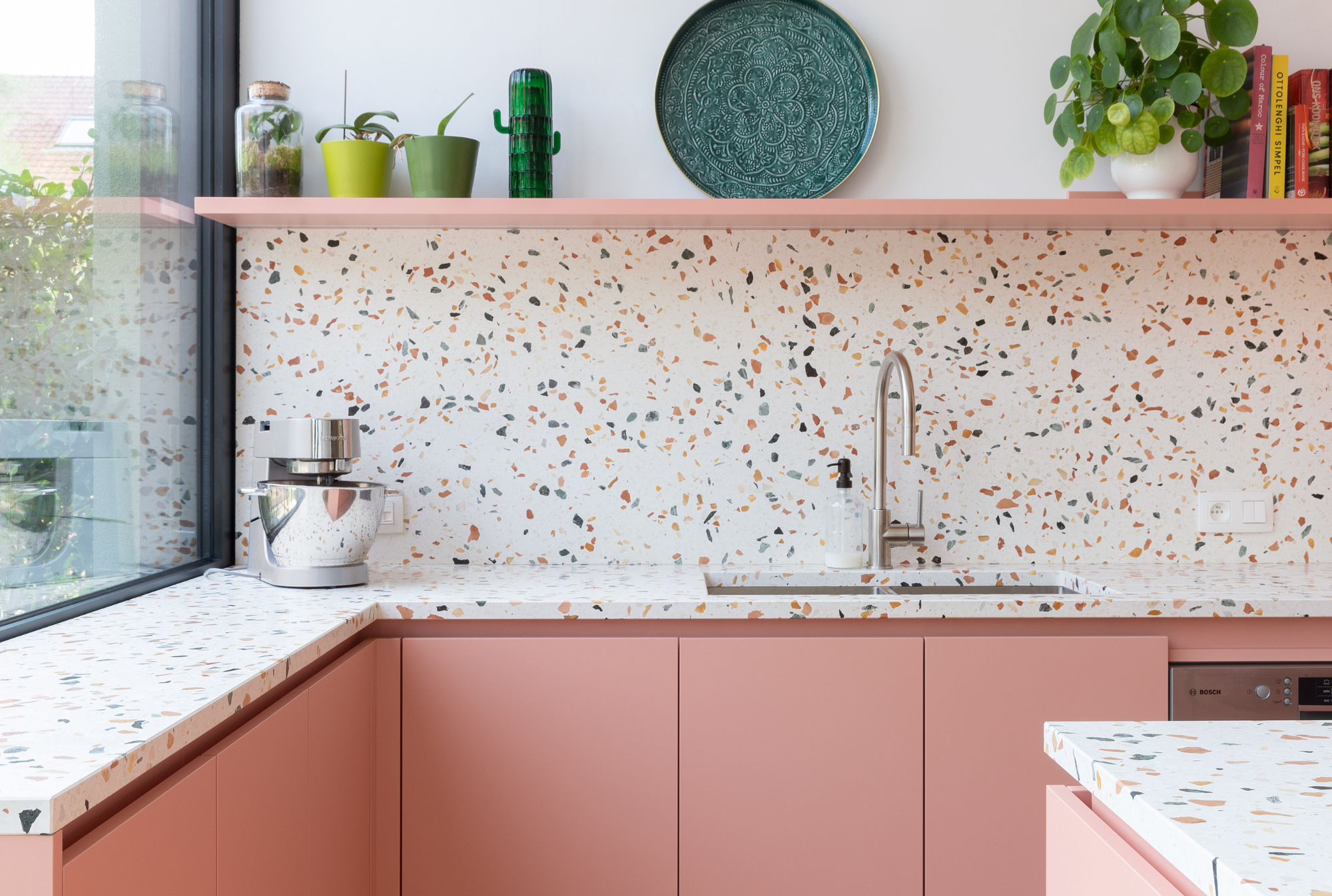 keuken roze